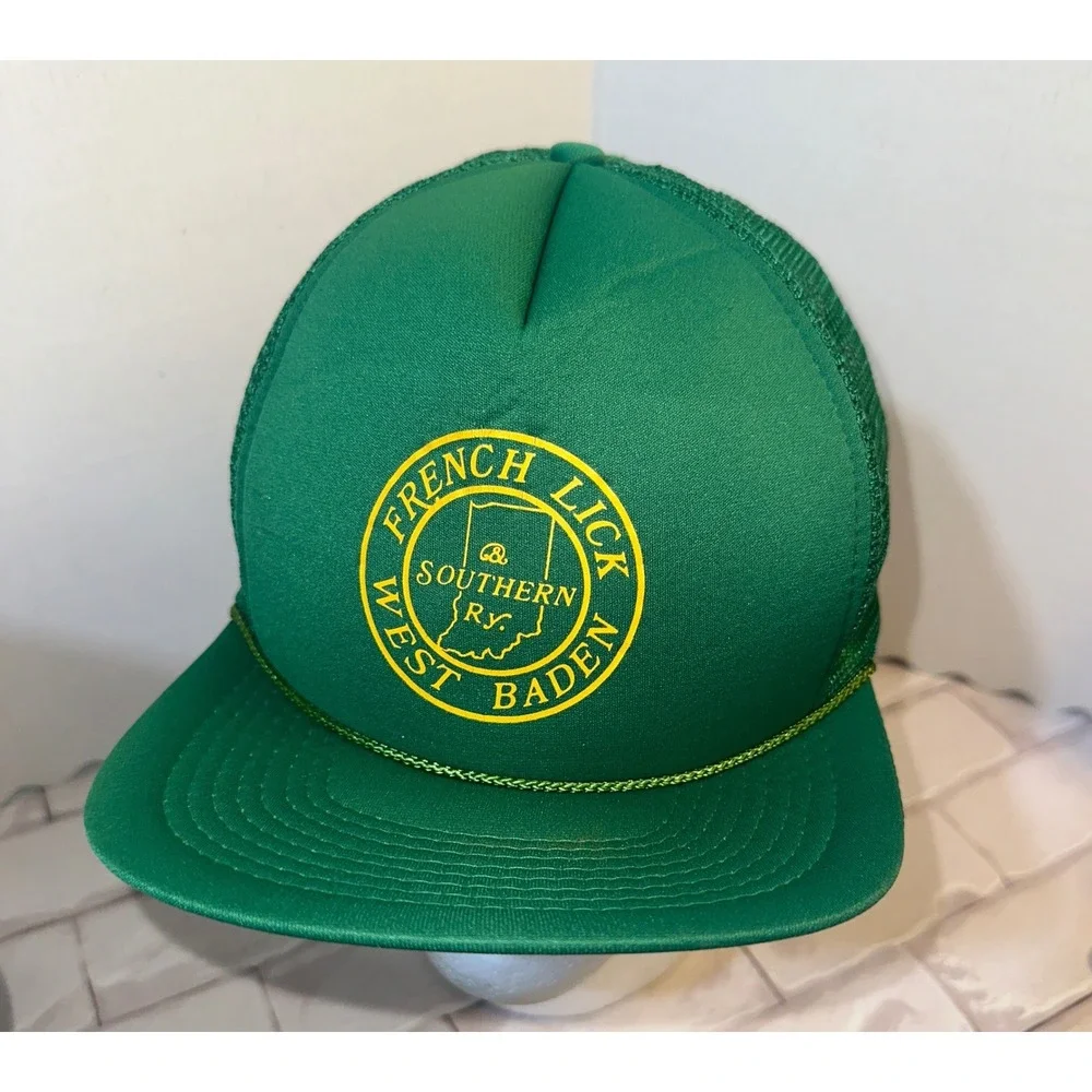 Vintage Hat Lot 3pc Southern Railway French Lick TCU Train‎ Snapback USA